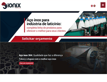 Tablet Screenshot of ionix.ind.br